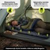 Ultralekki materac dmuchany jednoosobowy do spania na kemping i trekking HyperMotion Campmat – 190x56 cm – szary